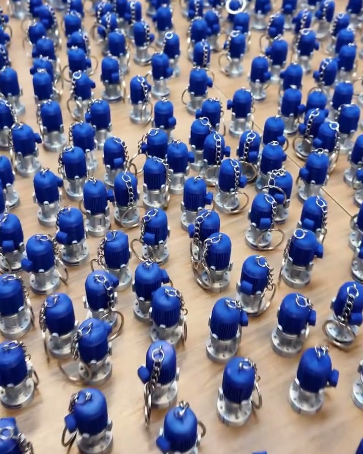 Keychains shaped like a small pump